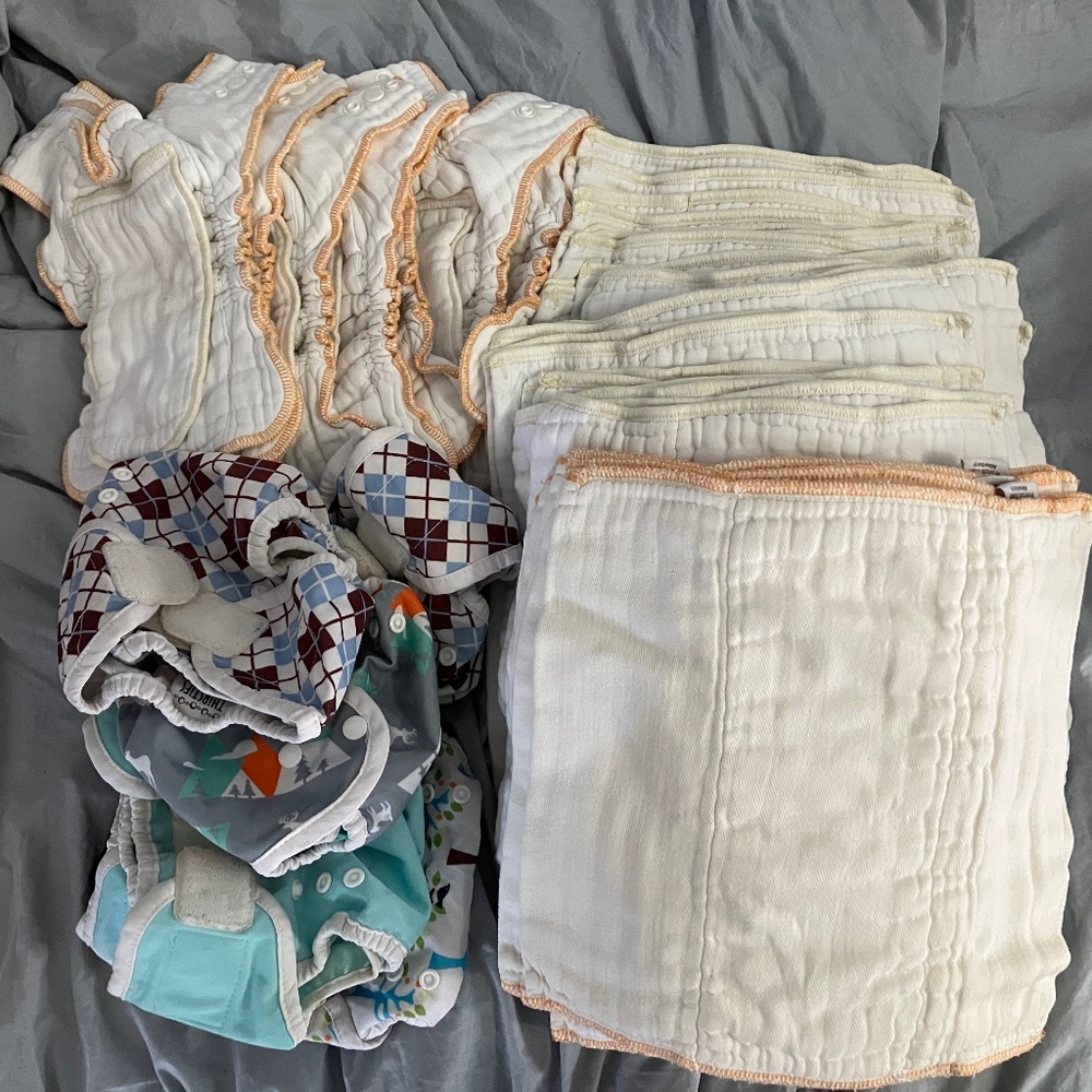 Cloth-eez newborn prefolds and workhorses fitteds, Thirsties covers